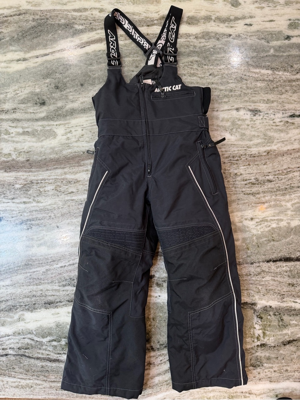 Arctic Cat Youth Black Snow Bibs - Insulated Snowmobile Pants